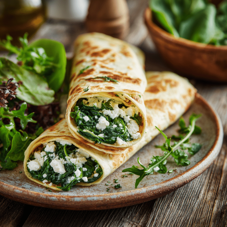 Spinach Feta Wrap Recipe