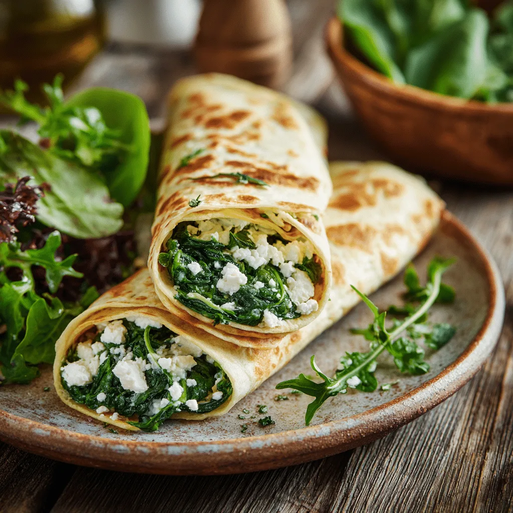 Spinach Feta Wrap Recipe