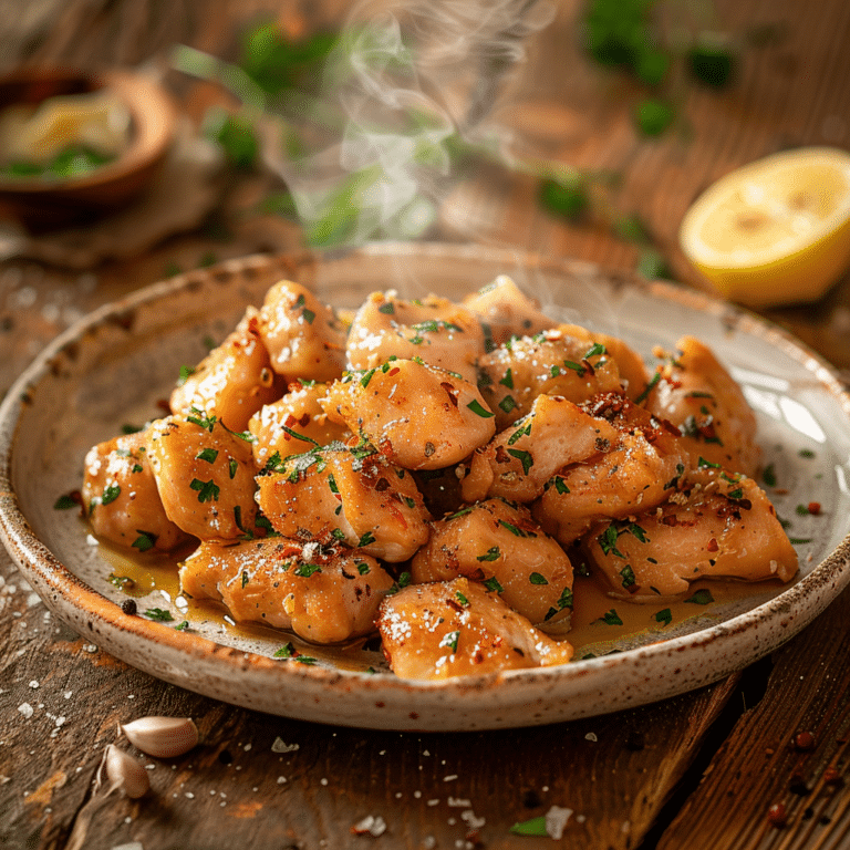 Garlic Butter Chicken Bites Recipe
