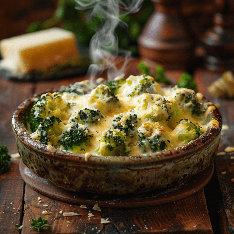 Baked Cheesy Broccoli Recipe