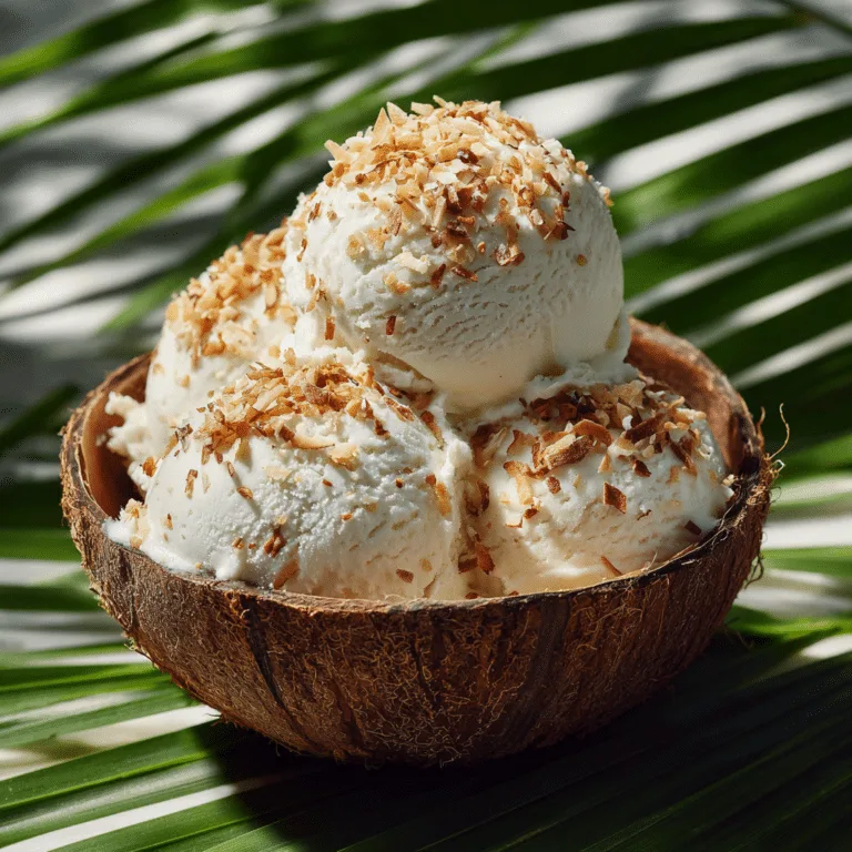 Coconut Ice Cream Recipe