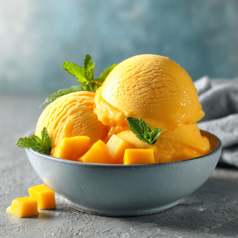 Mango Yogurt Ice Cream Recipe
