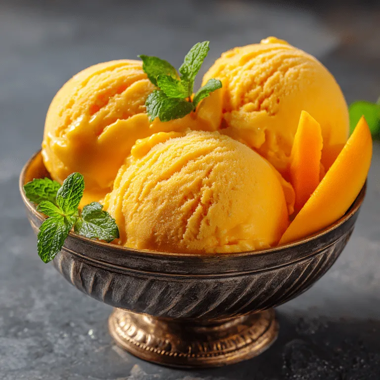 Mango Ice Cream Recipe
