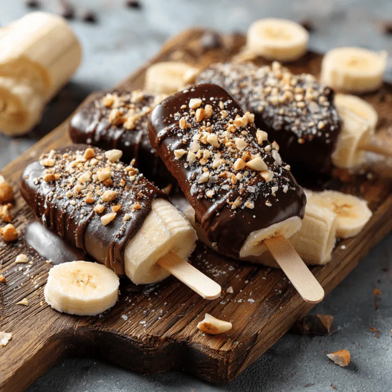 Chocolate Banana Popsicles Recipe