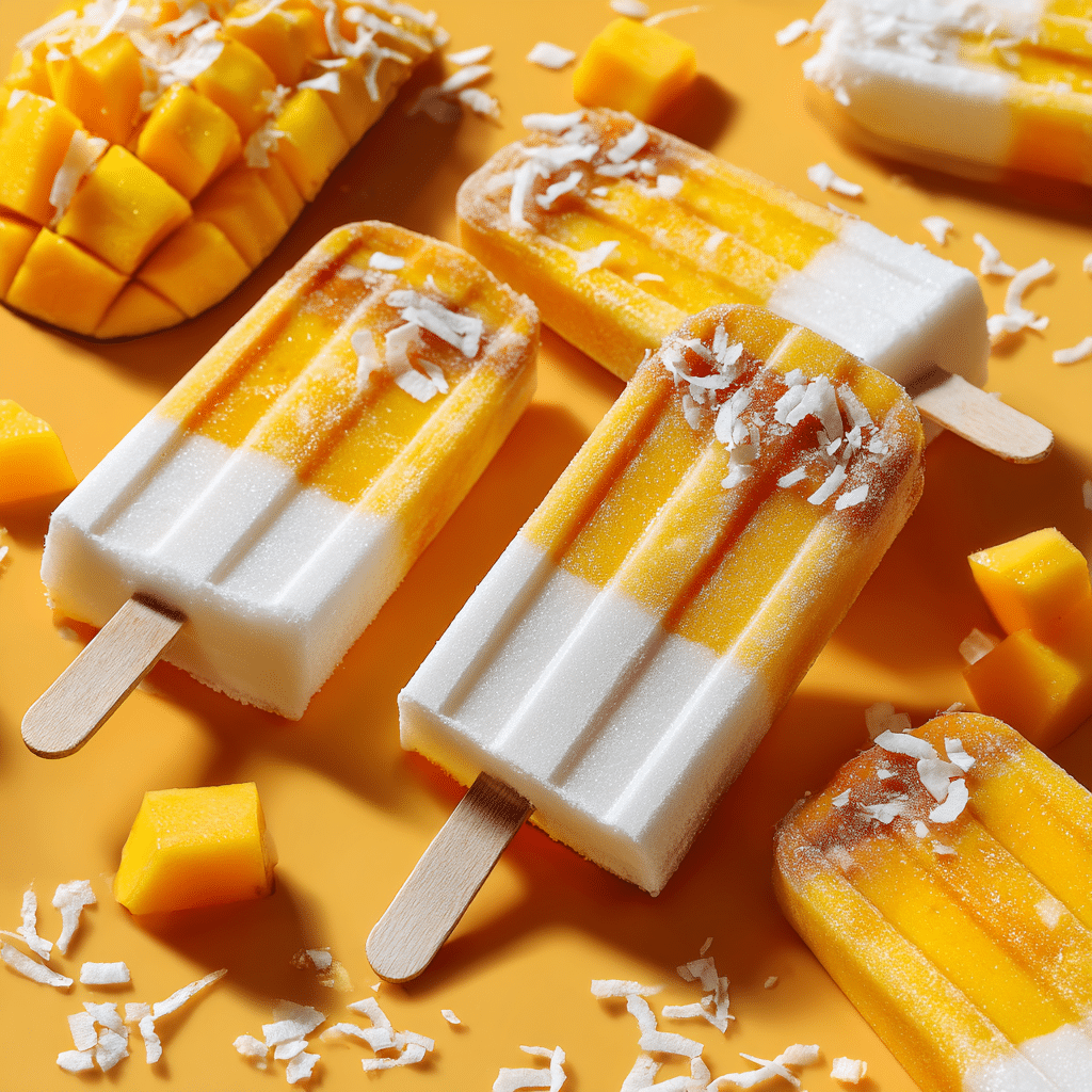 Mango Coconut Popsicles Recipe
