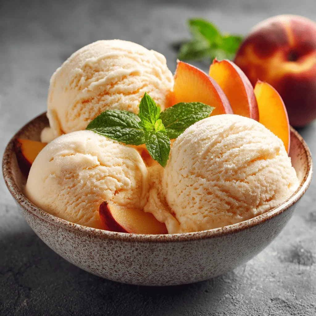 Peach Ice Cream Recipe