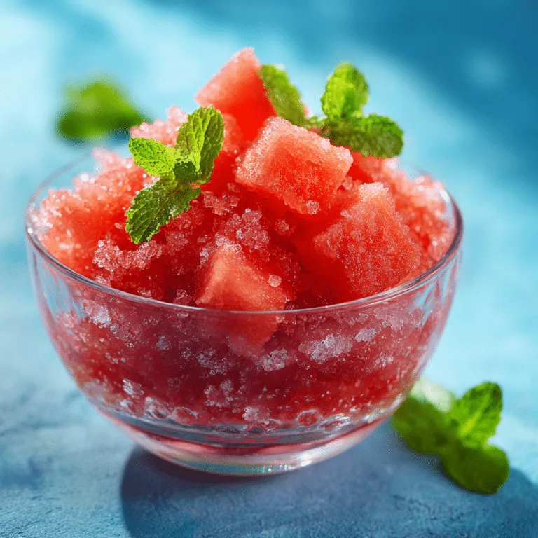 Watermelon Granita Recipe