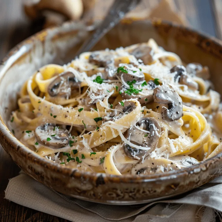 Creamy Mushroom Pasta Recipe