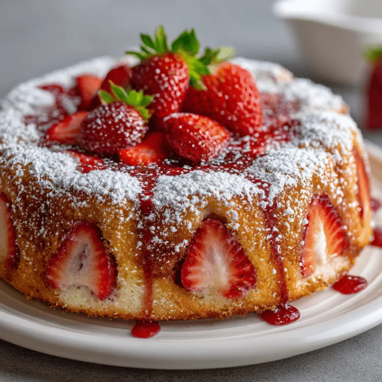 Strawberry Yogurt Cake Recipe
