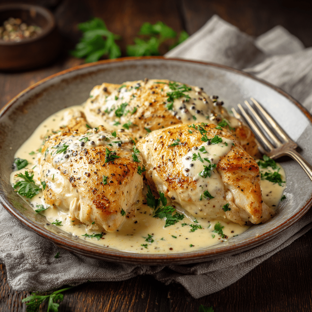 Creamy Garlic Chicken Recipe