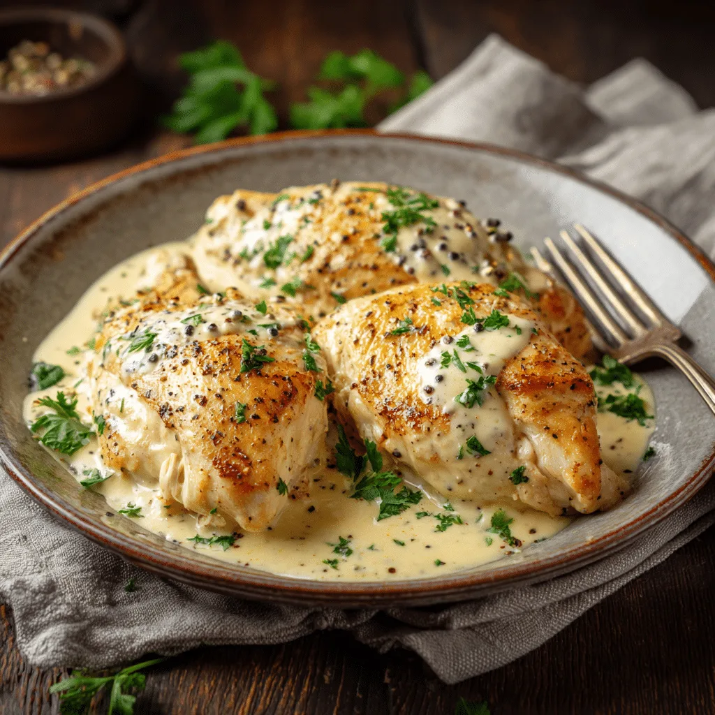 Creamy Garlic Chicken Recipe