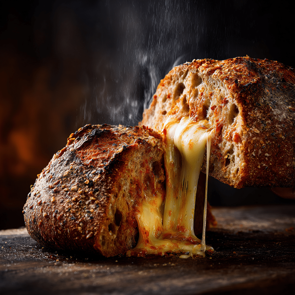 Molten Cheese Lava Bread Recipe