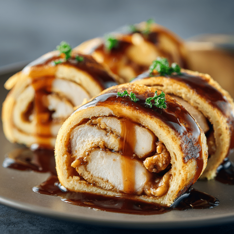Sweet & Spicy Chicken Pancake Rolls Recipe
