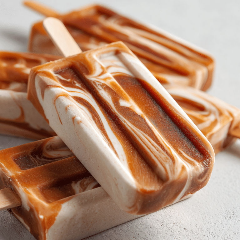 Caramel Coffee Ice Pops Recipe
