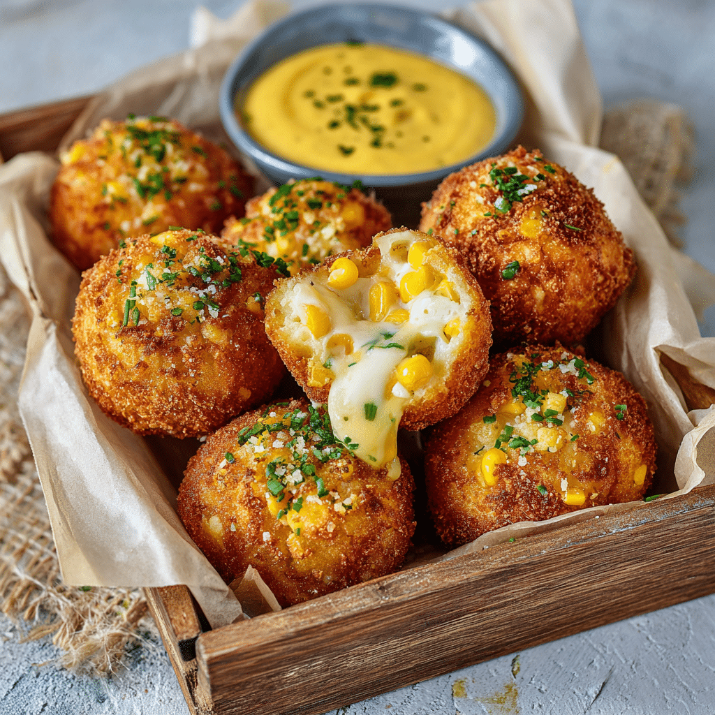 Creamy Corn Cheese Bombs Recipe