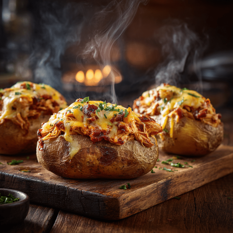 BBQ Chicken Stuffed Potatoes Recipe