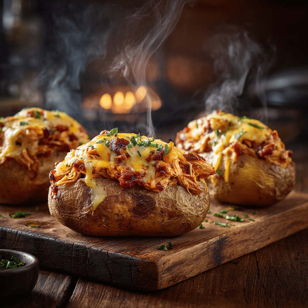 BBQ Chicken Stuffed Potatoes Recipe