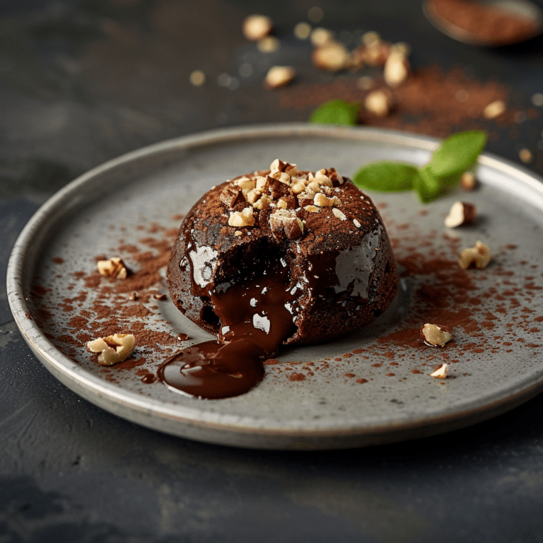 Chocolate Hazelnut Lava Cake: Gooey Decadence Recipe
