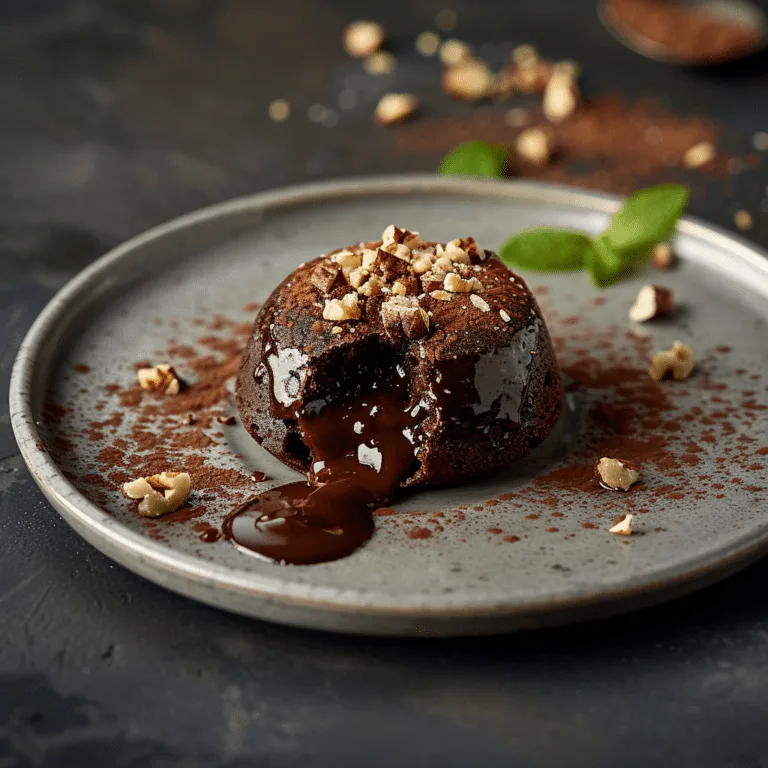 Chocolate Hazelnut Lava Cake: Gooey Decadence Recipe