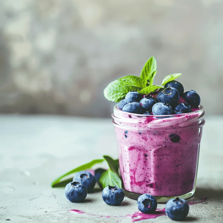 Blueberry Yogurt Smoothie: Antioxidant Boost Recipe