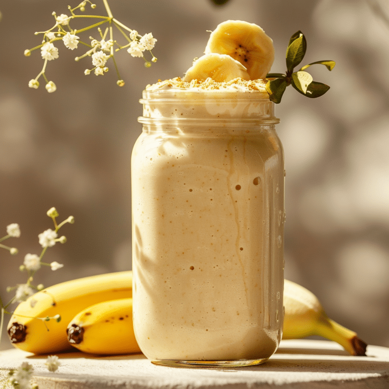 Creamy Banana Milkshake: Smooth Comfort Drink Recipe