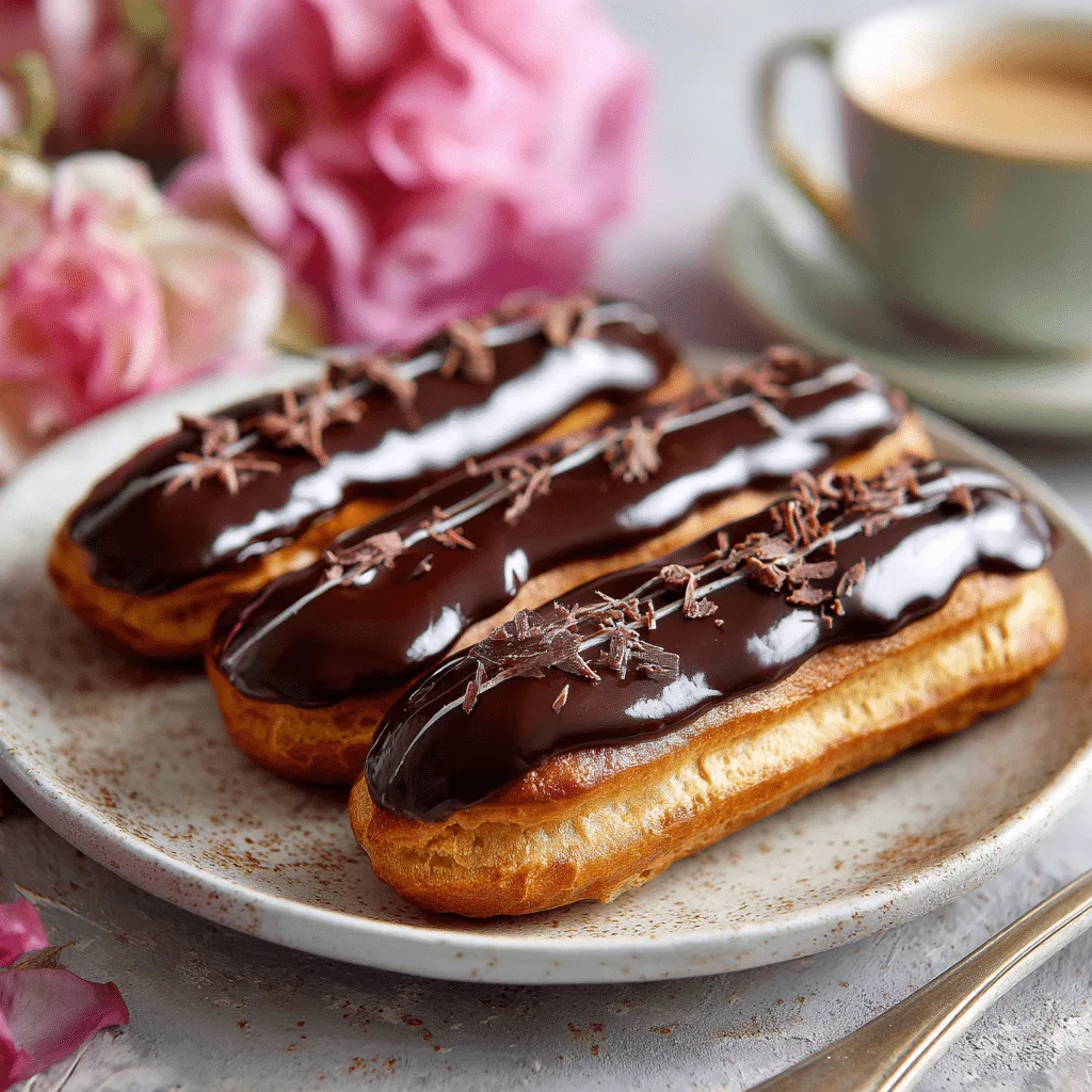Éclairs au Chocolat Recipe - Recipe Image