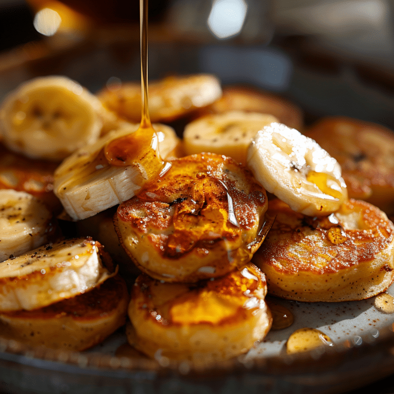 Soft Banana Pancake Bites 🍌 Recipe