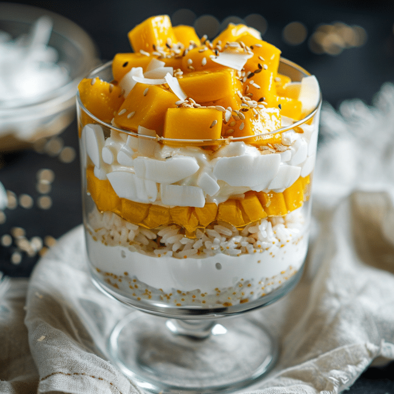 Mango Sticky Rice Parfait 🥭 Recipe