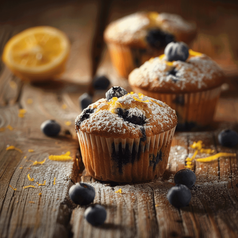 Lemon Blueberry Muffins 🍋 Recipe