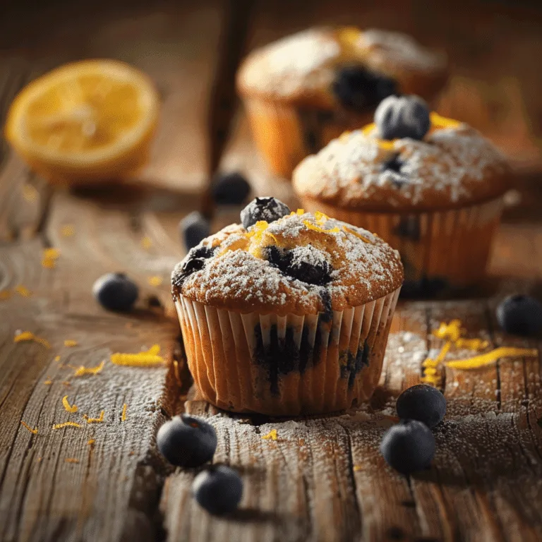 Lemon Blueberry Muffins 🍋 Recipe