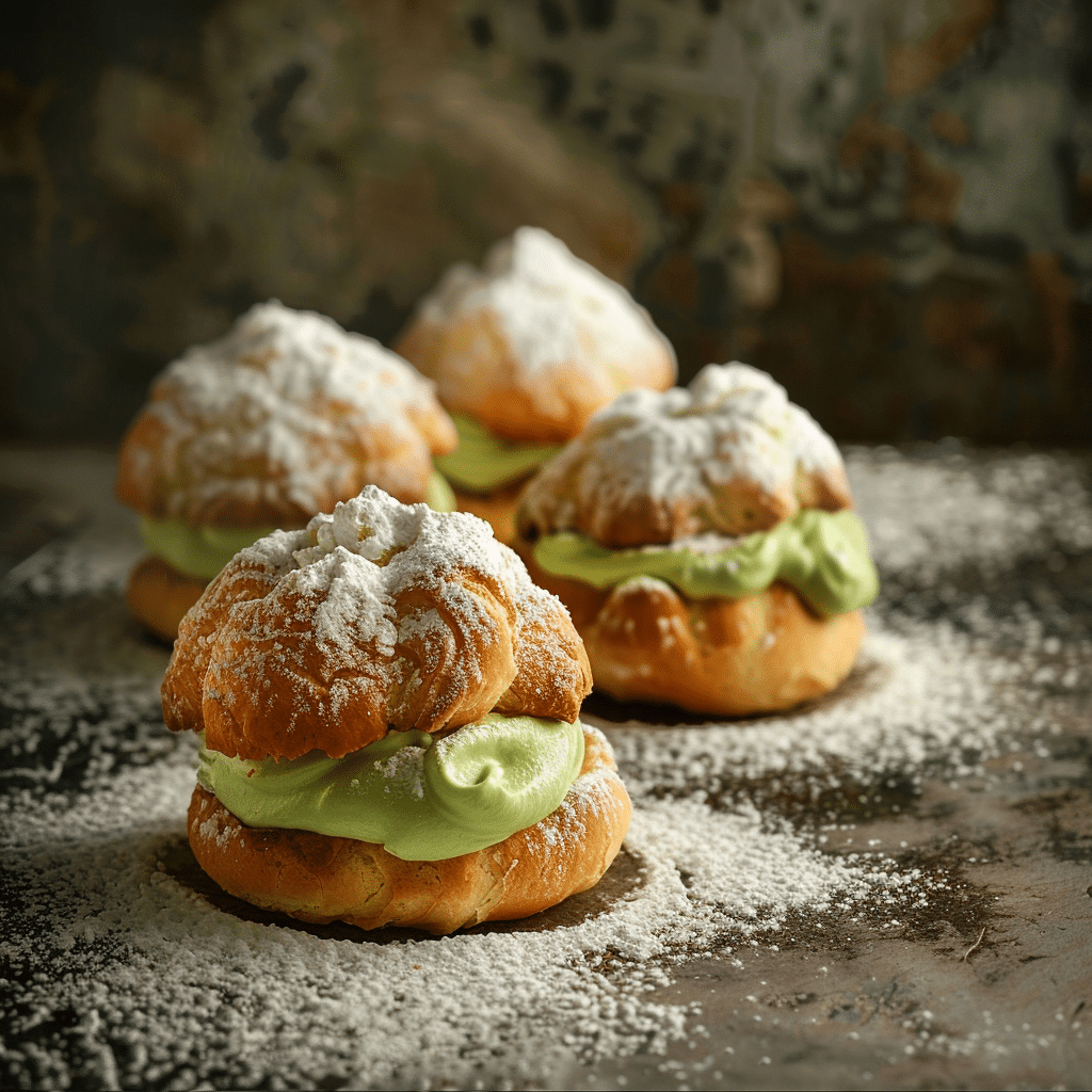 Heavenly Matcha Cream Puffs 🍵 Recipe