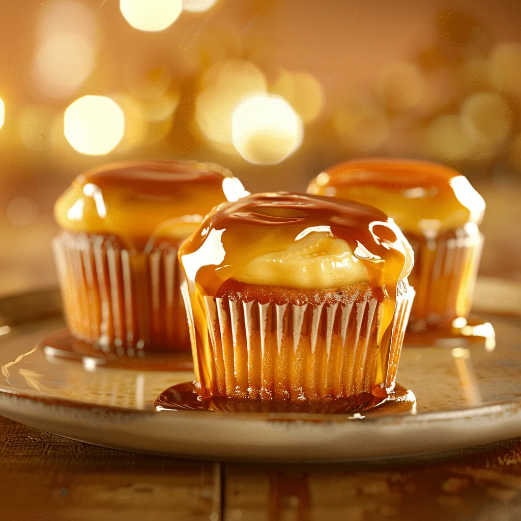 Caramel Flan Cupcakes 🍮