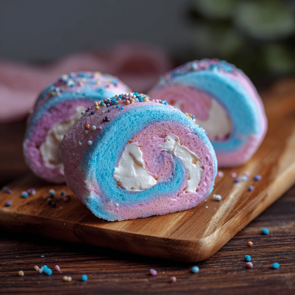 Cotton Candy Ice Cream Rolls 🍭 Recipe - Recipe Image