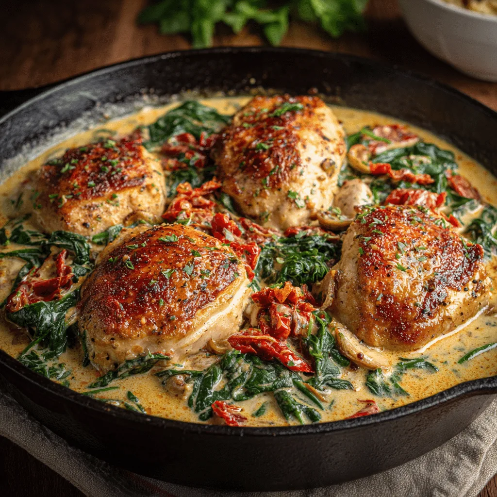 Creamy Tuscan Chicken Recipe - Recipe Image