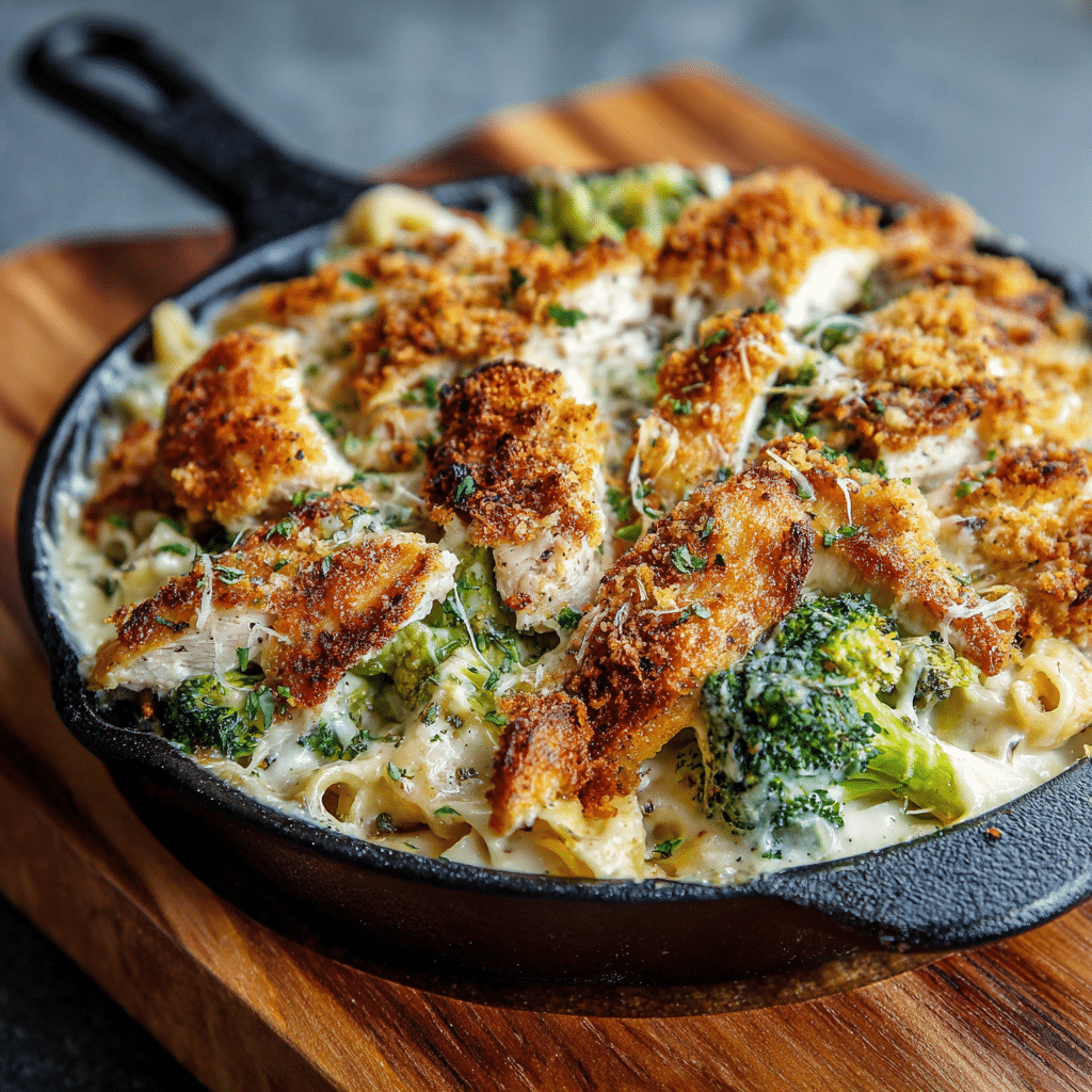 Crispy Chicken Alfredo Bake Recipe - Recipe Image