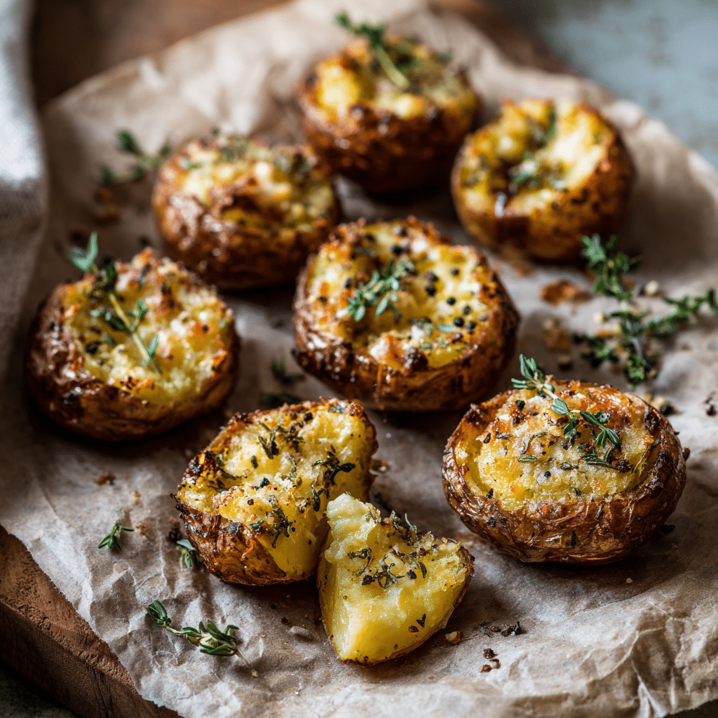 Crispy Parmesan Crusted Potatoes Recipe - Recipe Image
