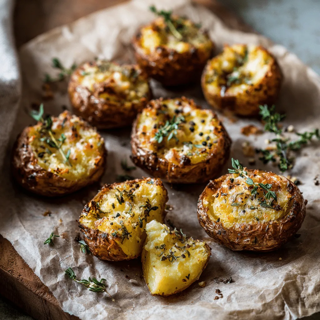 Crispy Parmesan Crusted Potatoes Recipe - Recipe Image