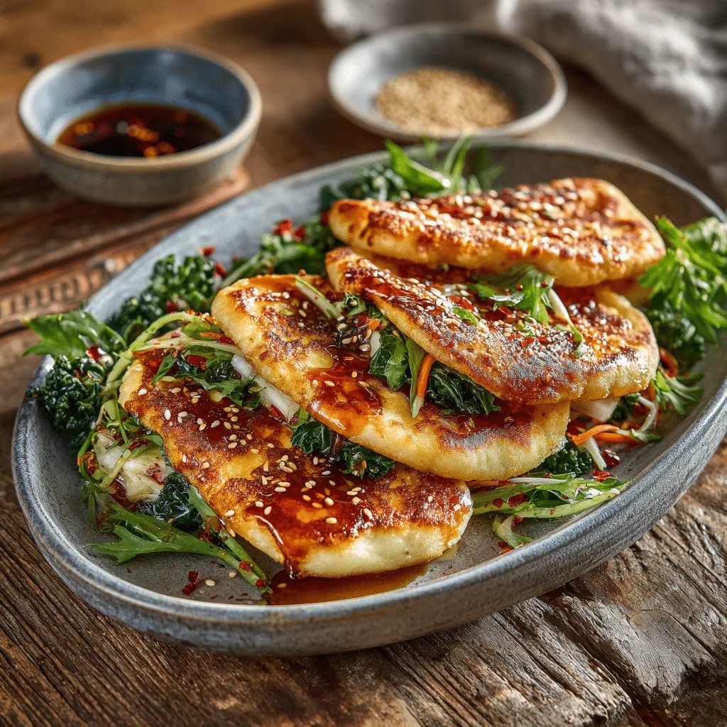 Spicy Honey Halloumi Wraps Recipe - Recipe Image