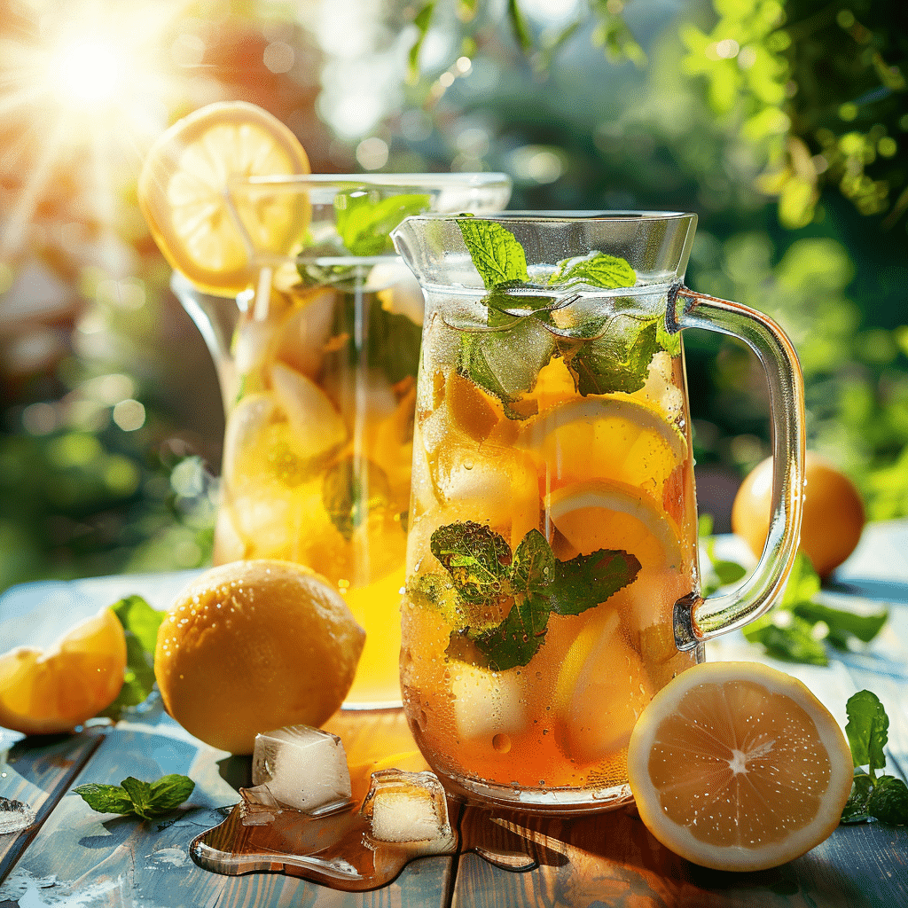 Lemon Mint Iced Tea Recipe - Recipe Image