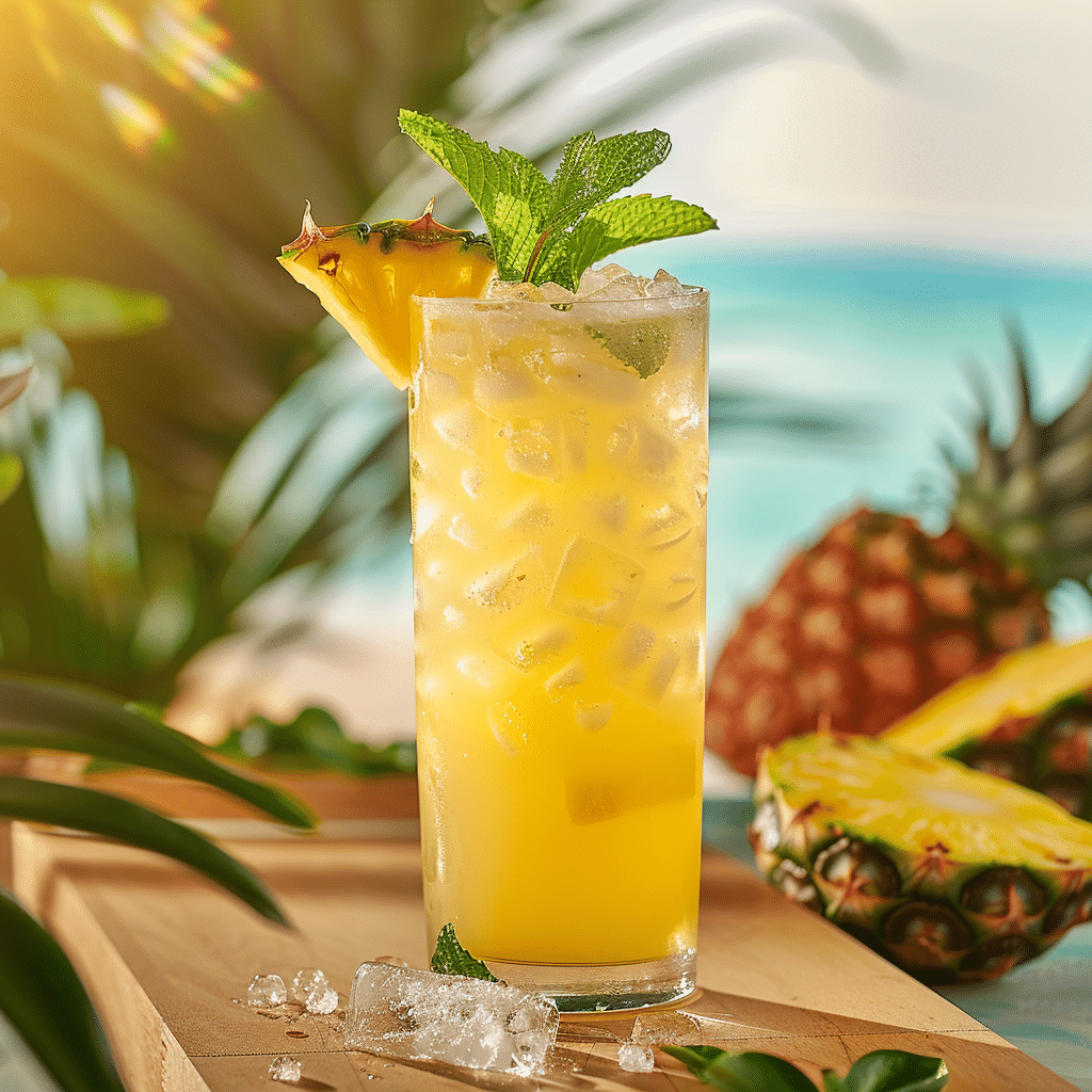 Tropical Pineapple Mocktail Recipe - Recipe Image