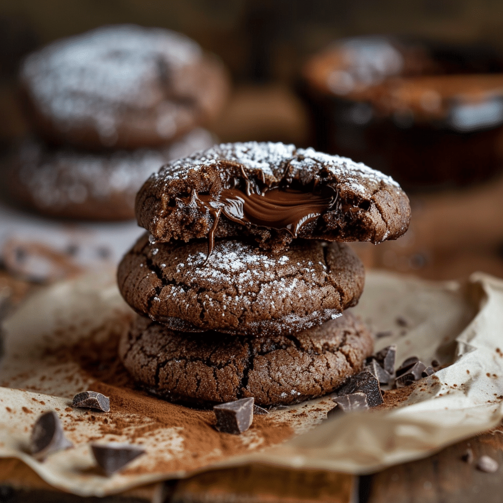 Nutella Stuffed Cookies Recipe - Recipe Image
