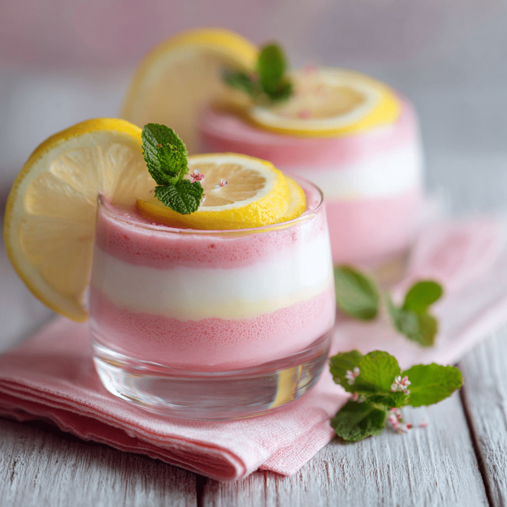 Pink Lemonade Dessert Cups Recipe - Recipe Image