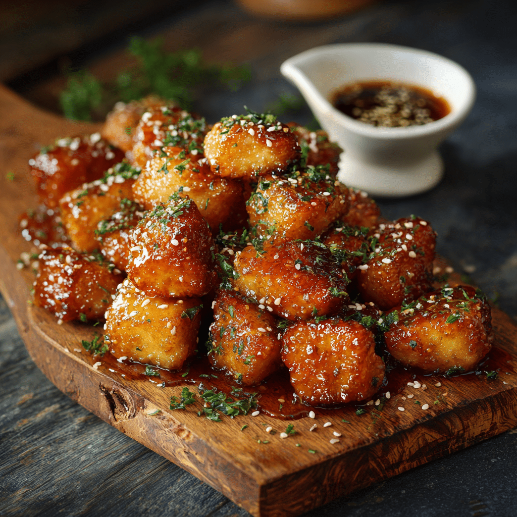 Honey Garlic Chicken Bites Recipe - Recipe Image