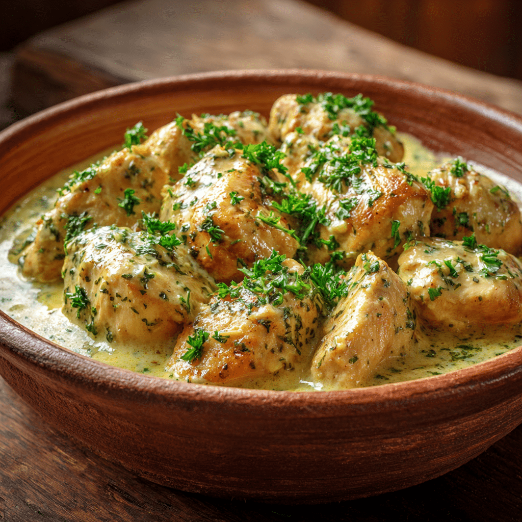 Creamy Garlic Chicken Recipe - Recipe Image