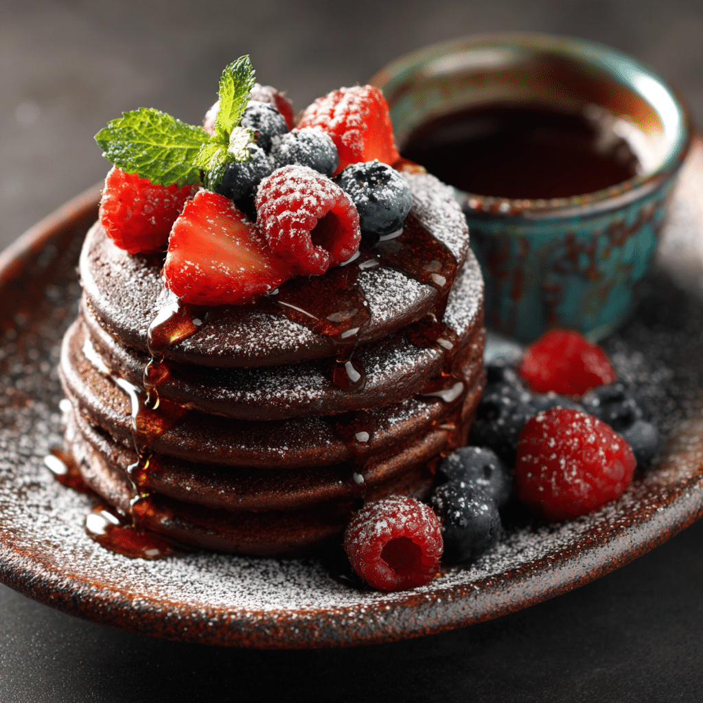 Mini Chocolate Pancakes Recipe - Recipe Image