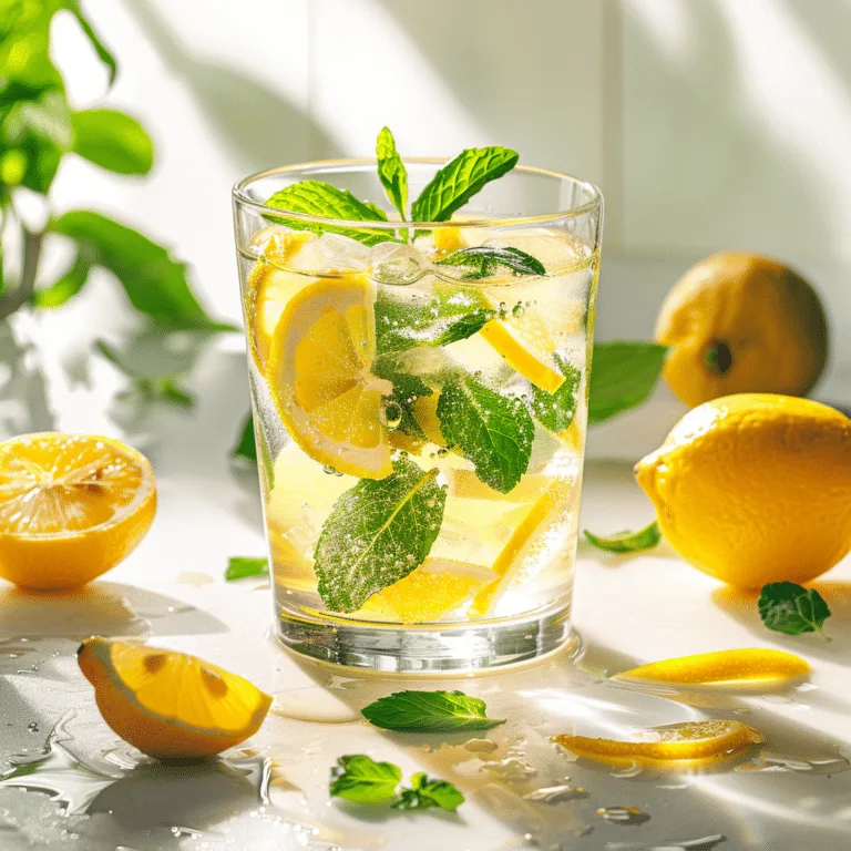 Lemon Mint Cooler Recipe