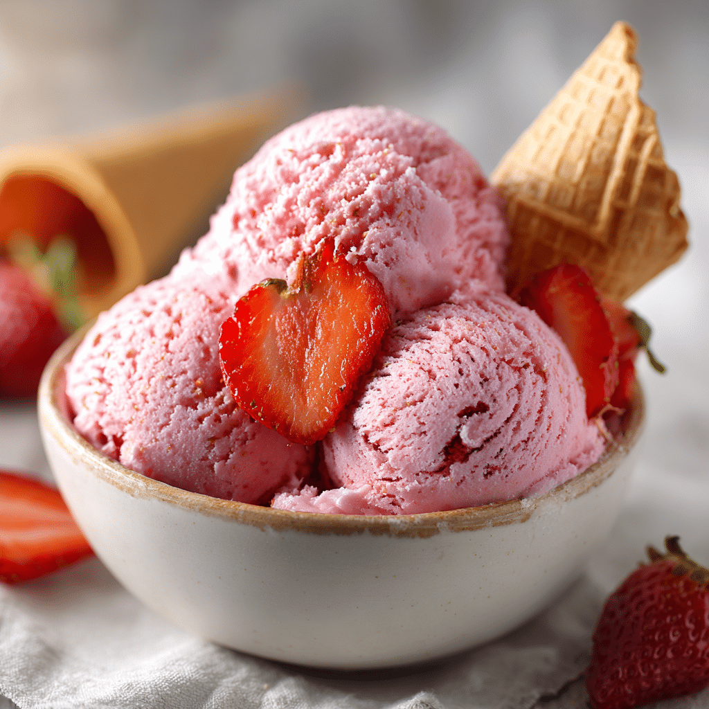 Strawberry Ice Cream Recipe - Recipe Image