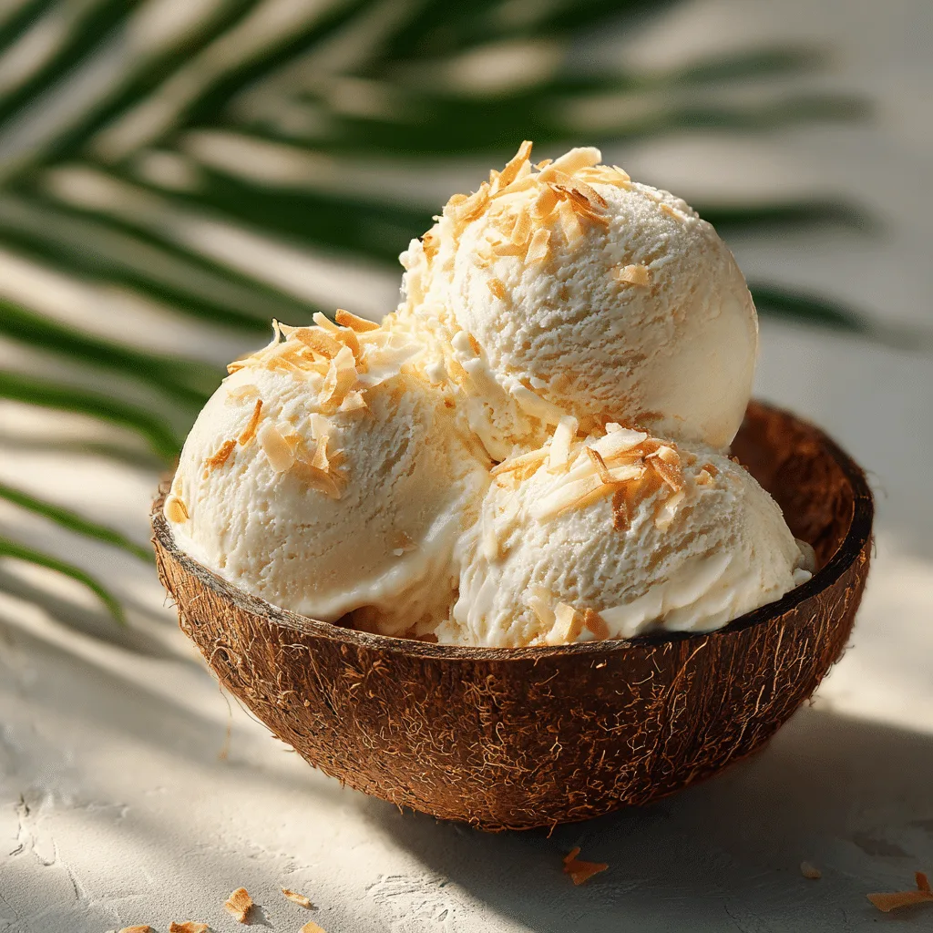Coconut Ice Cream Recipe - Recipe Image