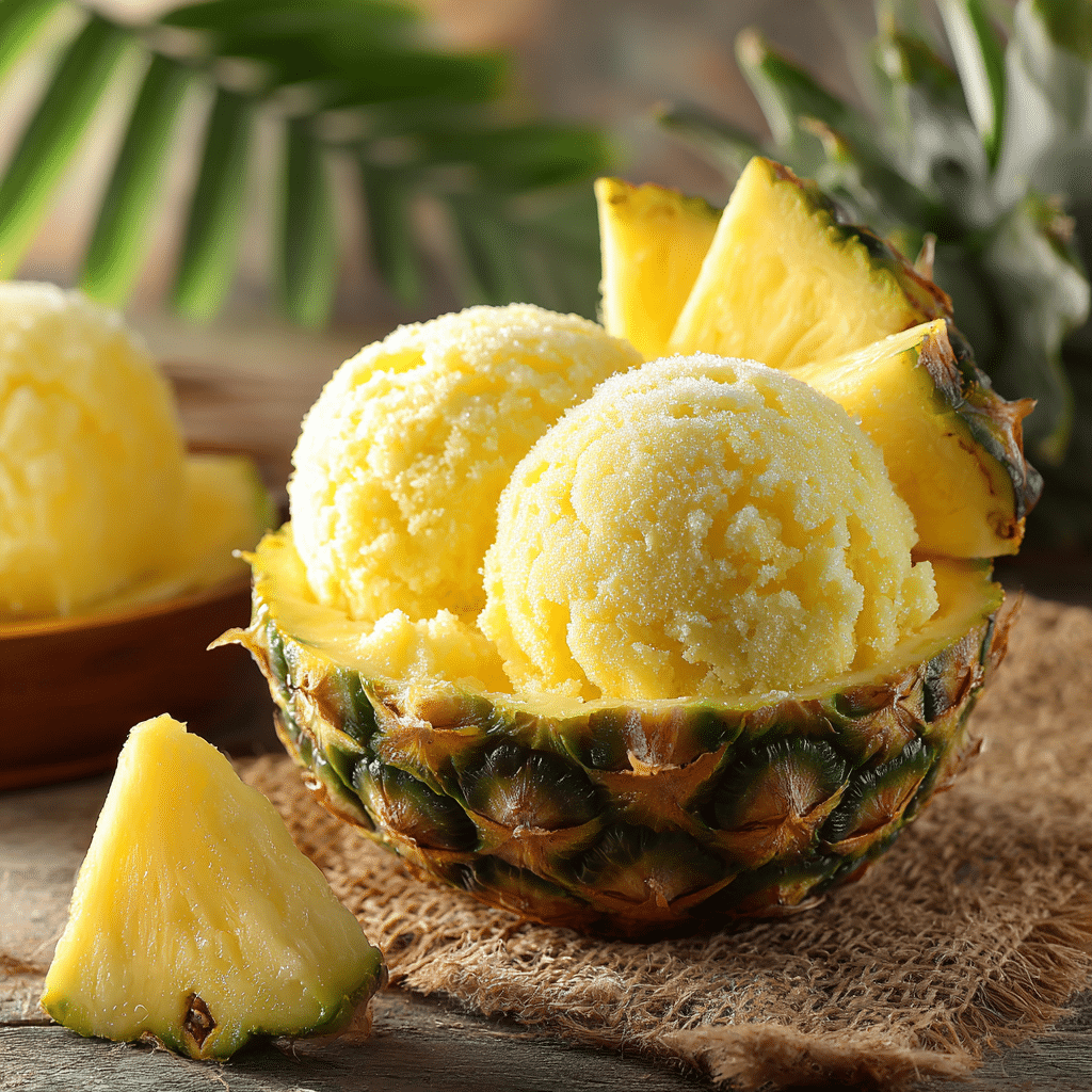 Pineapple Sorbet Recipe - Recipe Image