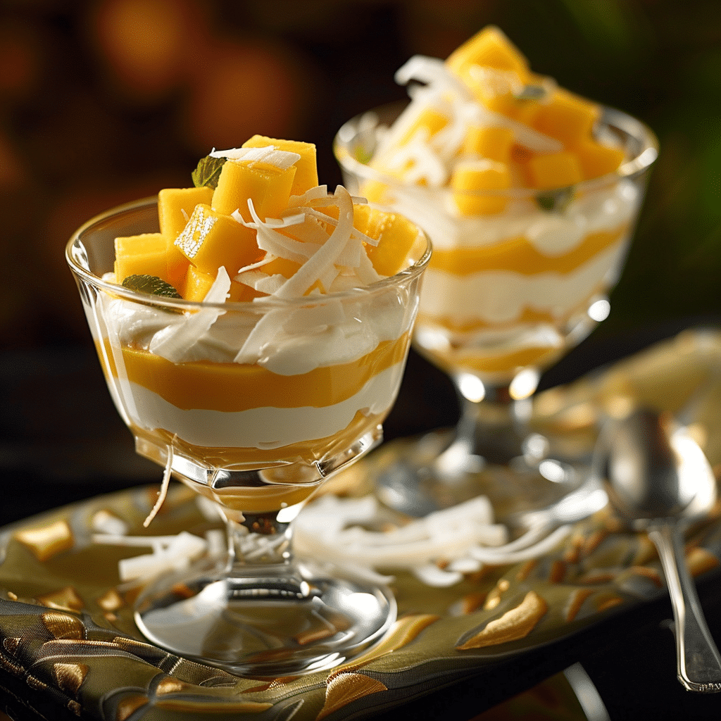 Mango Coconut Dessert Recipe - Recipe Image